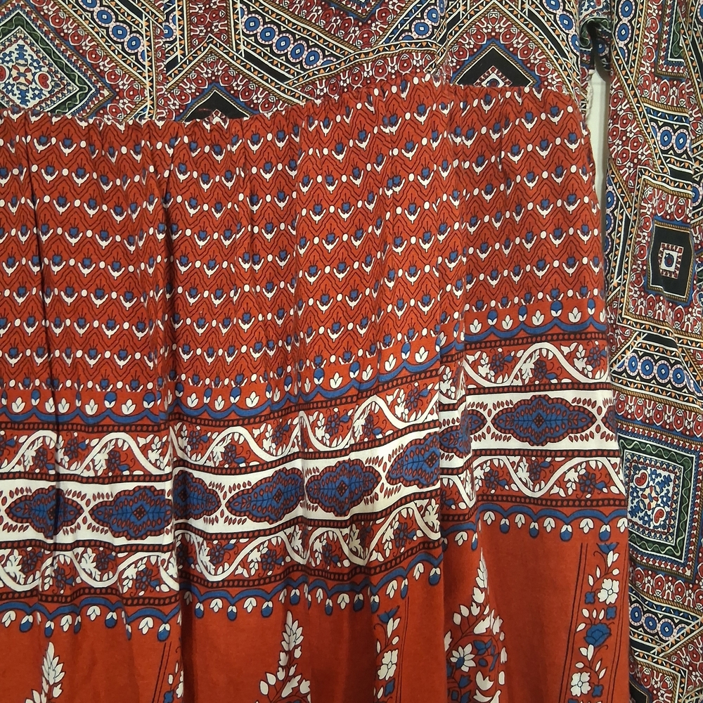 Umgee Multicolor Geometric Pattern Dress - Picture 9 of 11